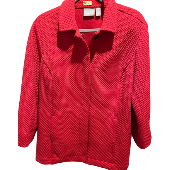 49. WOMENS CHICO’S 2/L DETAIL JACKET - Picture 1 of 5